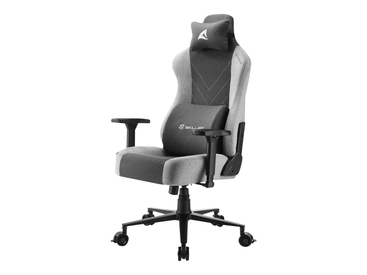 Sharkoon SGS30 Gamingstuhl, Kopfkissen, Lendenkissen, bis max 130 kg, grey