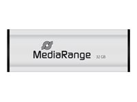 MediaRange USB-Stick schwarz, silber 32 GB