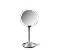 simplehuman Faltspiegel mit Sensor, 12 cm, wiederaufladbar, gebuersteter Edelstah simplehuman Faltspiegel mit Sensor, 12 cm, wiederaufladbar, gebuersteter Edelstah