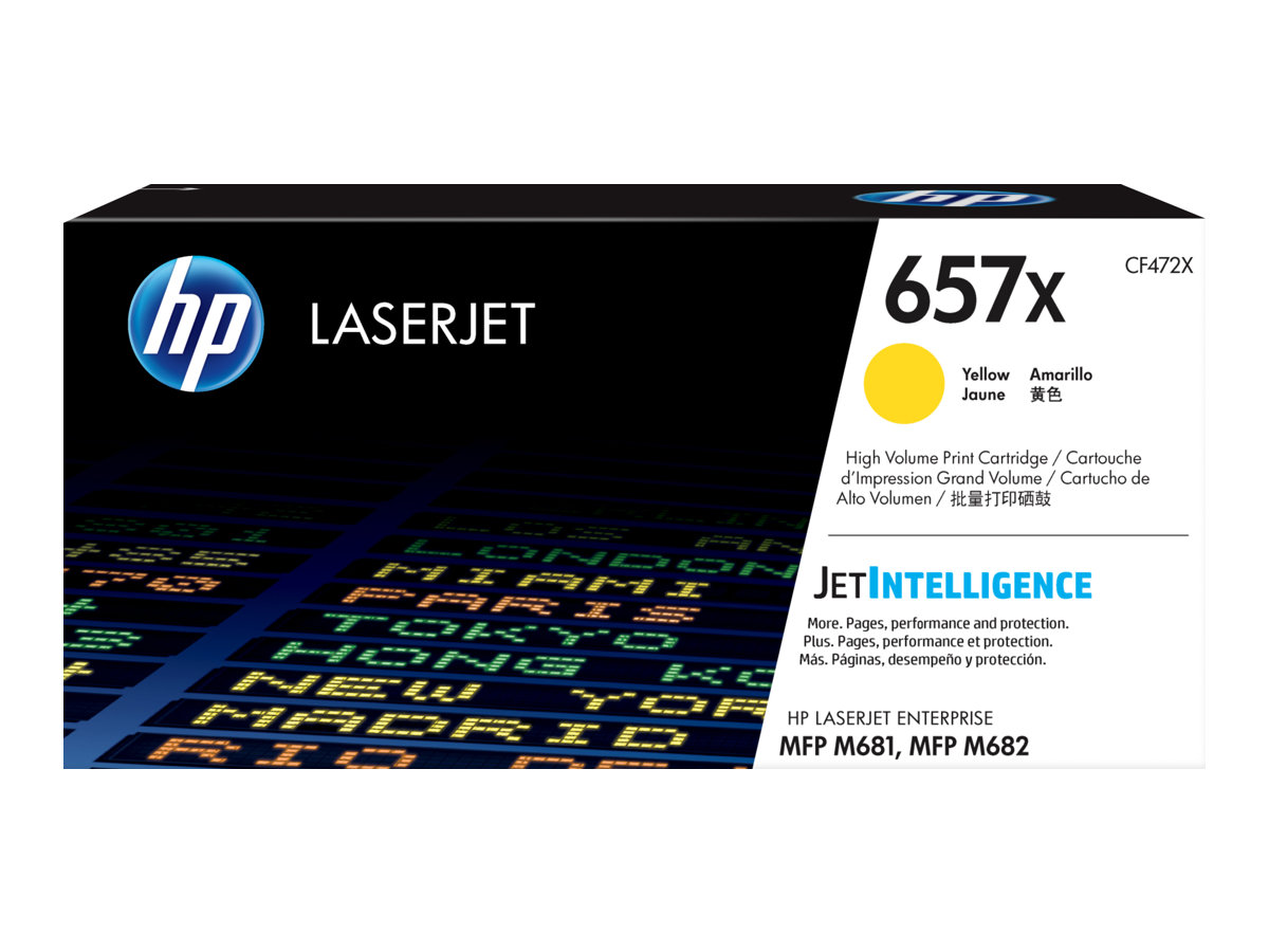 HP 657X original LaserJet Toner cartridge CF472X Yellow High Yield HP 657X original LaserJet Toner cartridge CF472X Yellow High Yield