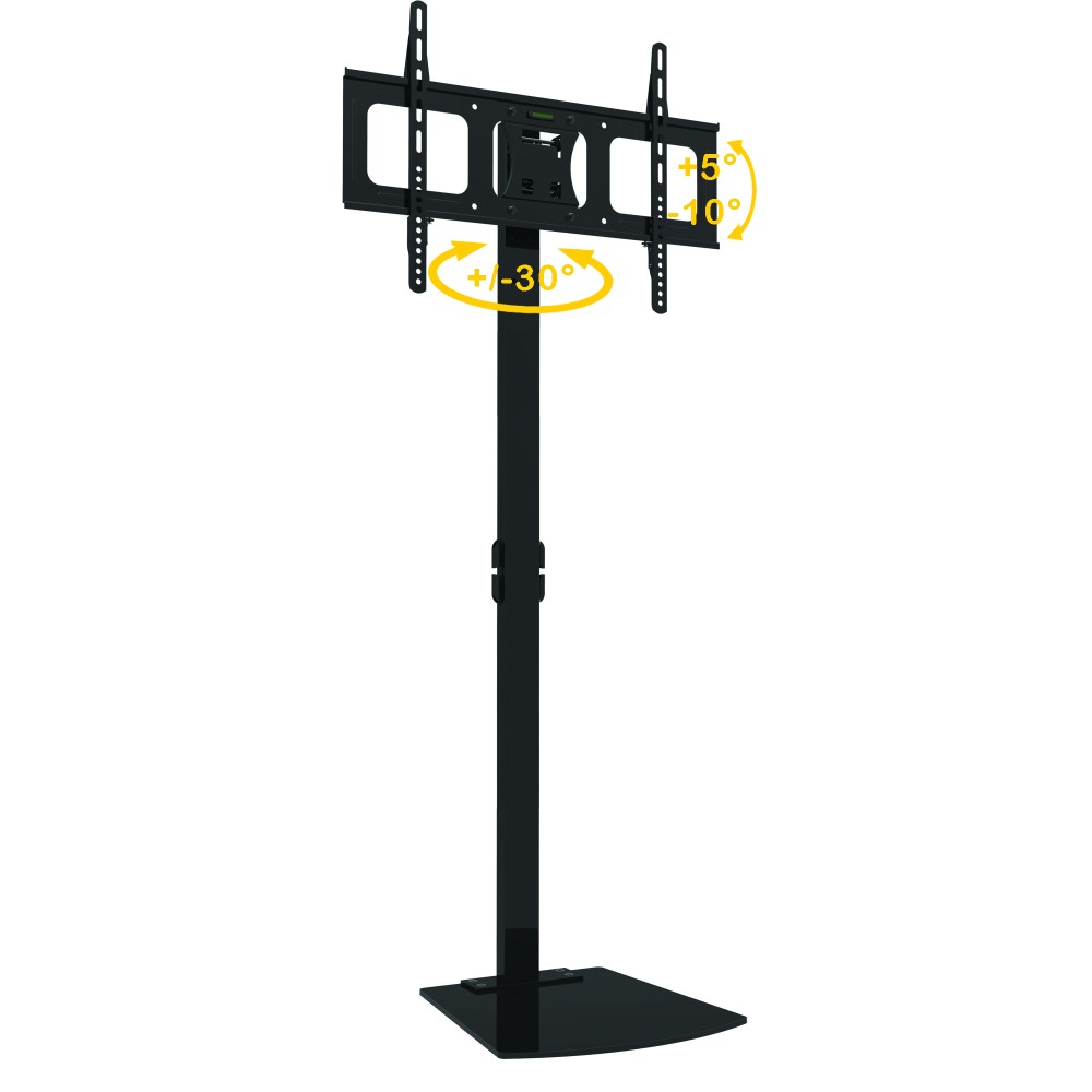 TECHLY Standhalterung fuer Displays Bildschirme LCD LED von 80 bis 178cm 3270Zoll fuer Ihre Ausstattung bis 45 KG VESA max 600X400
