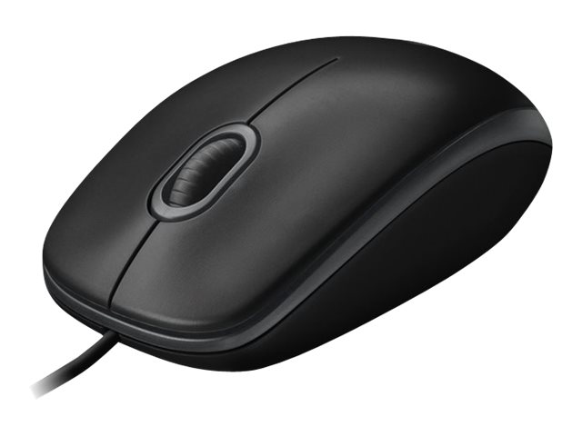 Logitech B100 optische USB-Maus - kabelgebunden - schwarz