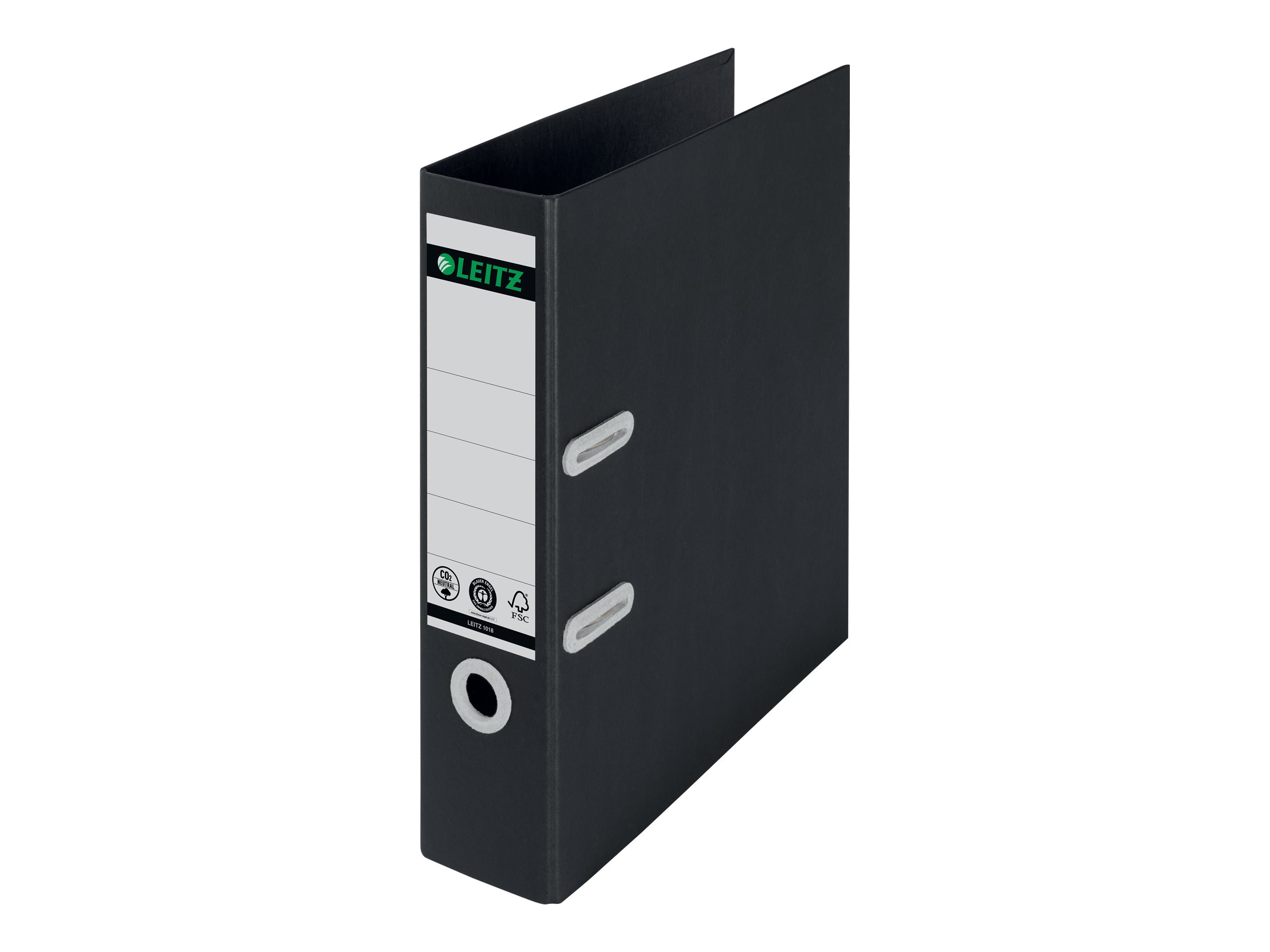 LEITZ recycle 1018 Ordner schwarz Karton 8,0 cm DIN A4