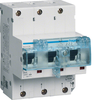 Hager SLS-Schalter HTN335E 3polig IG 35A f. Hutschiene Hager SLS-Schalter HTN335E 3polig IG 35A f. Hutschiene