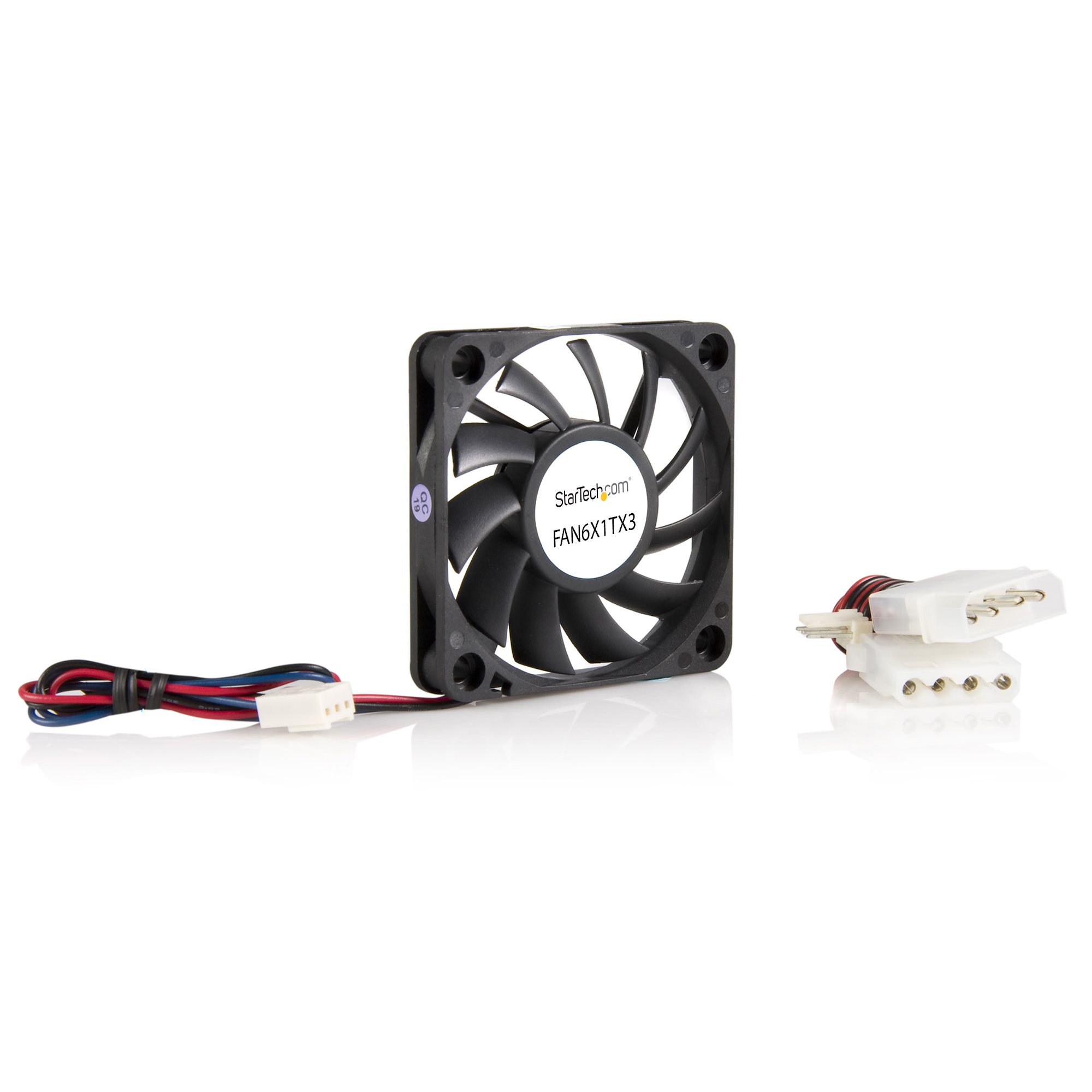 STARTECHCOM 60x10mm Replacement Ball Bearing Computer Case Fan w TX3 Connector