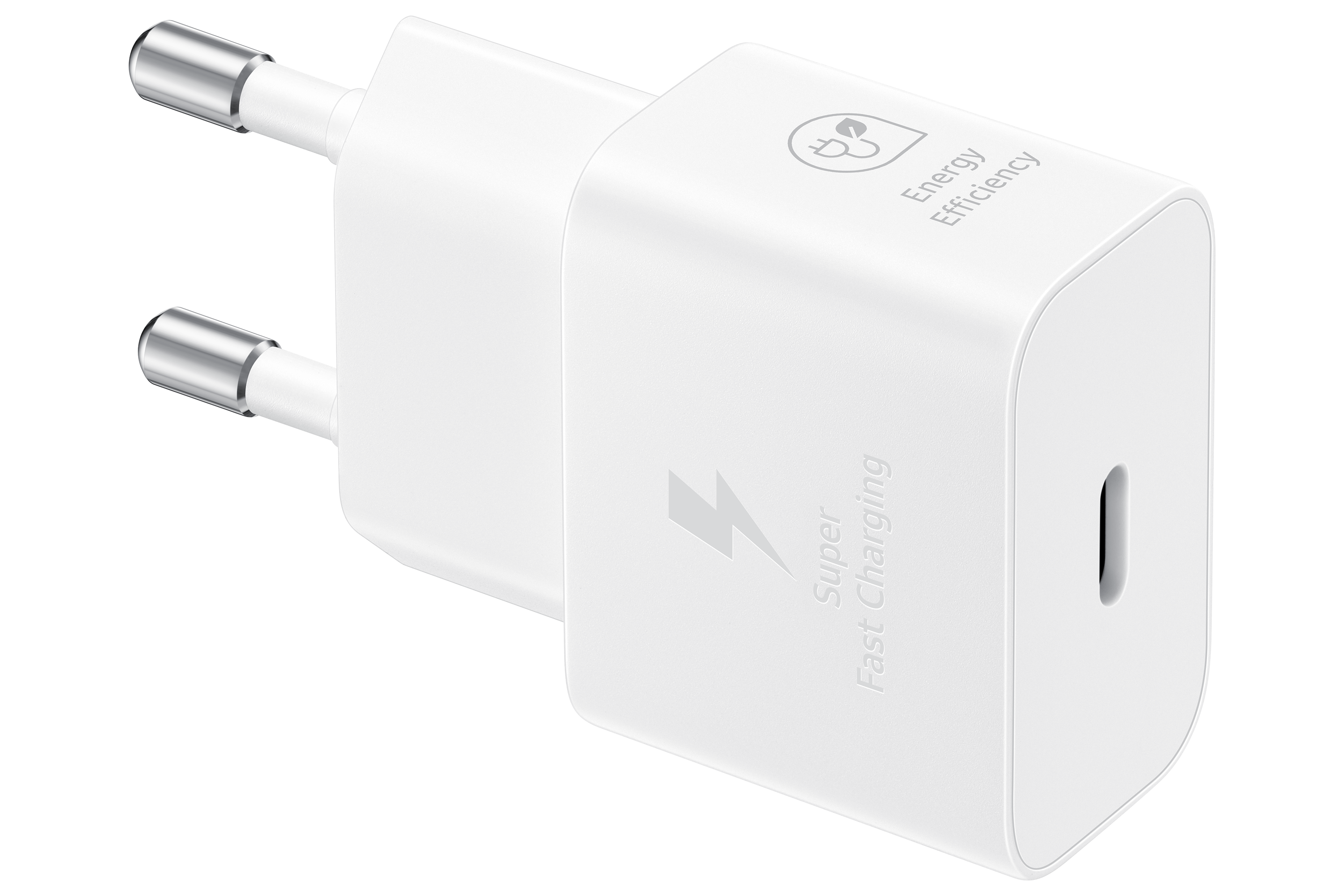 Samsung Schnellladegeraet, USBC, 25W mit Datenkabel, White