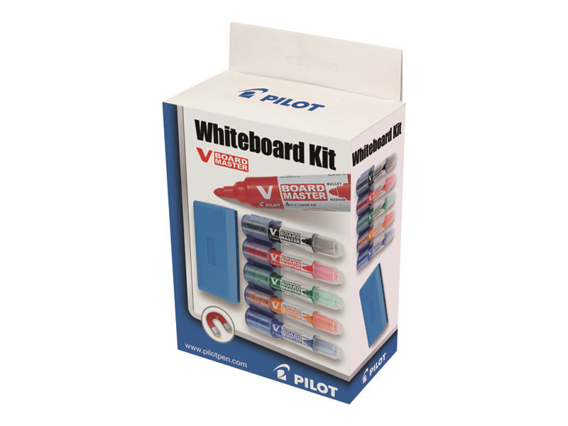 PILOT V BOARD MASTER Set Whiteboard-Marker farbsortiert 2,0 - 5,0 mm, 5 St. PILOT V BOARD MASTER Set Whiteboard-Marker farbsortiert 2,0 - 5,0 mm, 5 St.