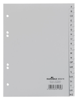 DURABLE Ordnerregister Halbformat, hoch A-Z grau 20-teilig, 1 St.