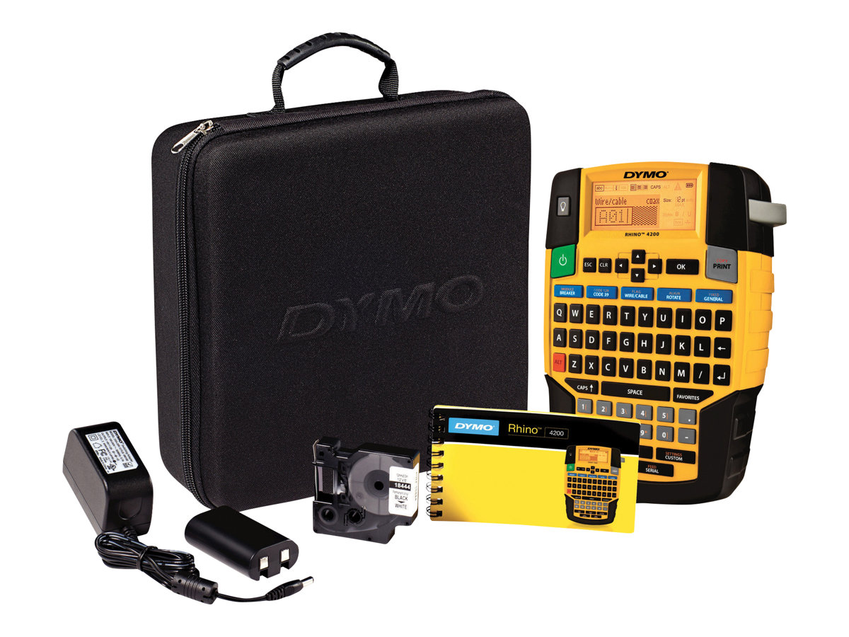 DYMO Rhino 4200 Set BeschriftungsgerÃ¤t gelb, schwarz