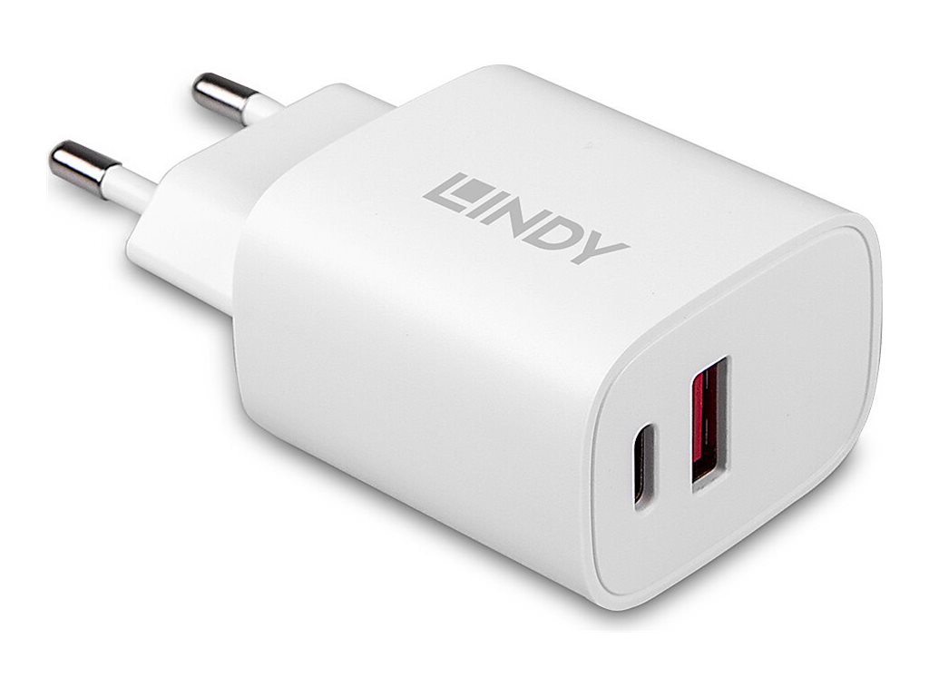 LINDY 20W USB Type A & C Charger LINDY 20W USB Type A & C Charger
