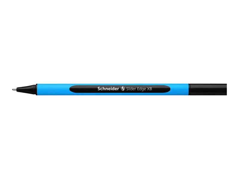 Schneider Kugelschreiber Slider Edge hellblauschwarz, Schreibfarbe schwarz, 10 St