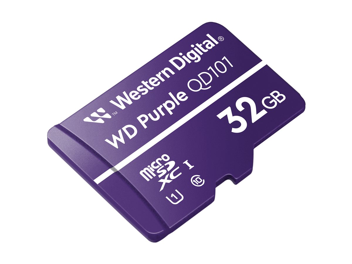 WD Purple 32GB Surveillance microSD HC - Class 10 UHS 1