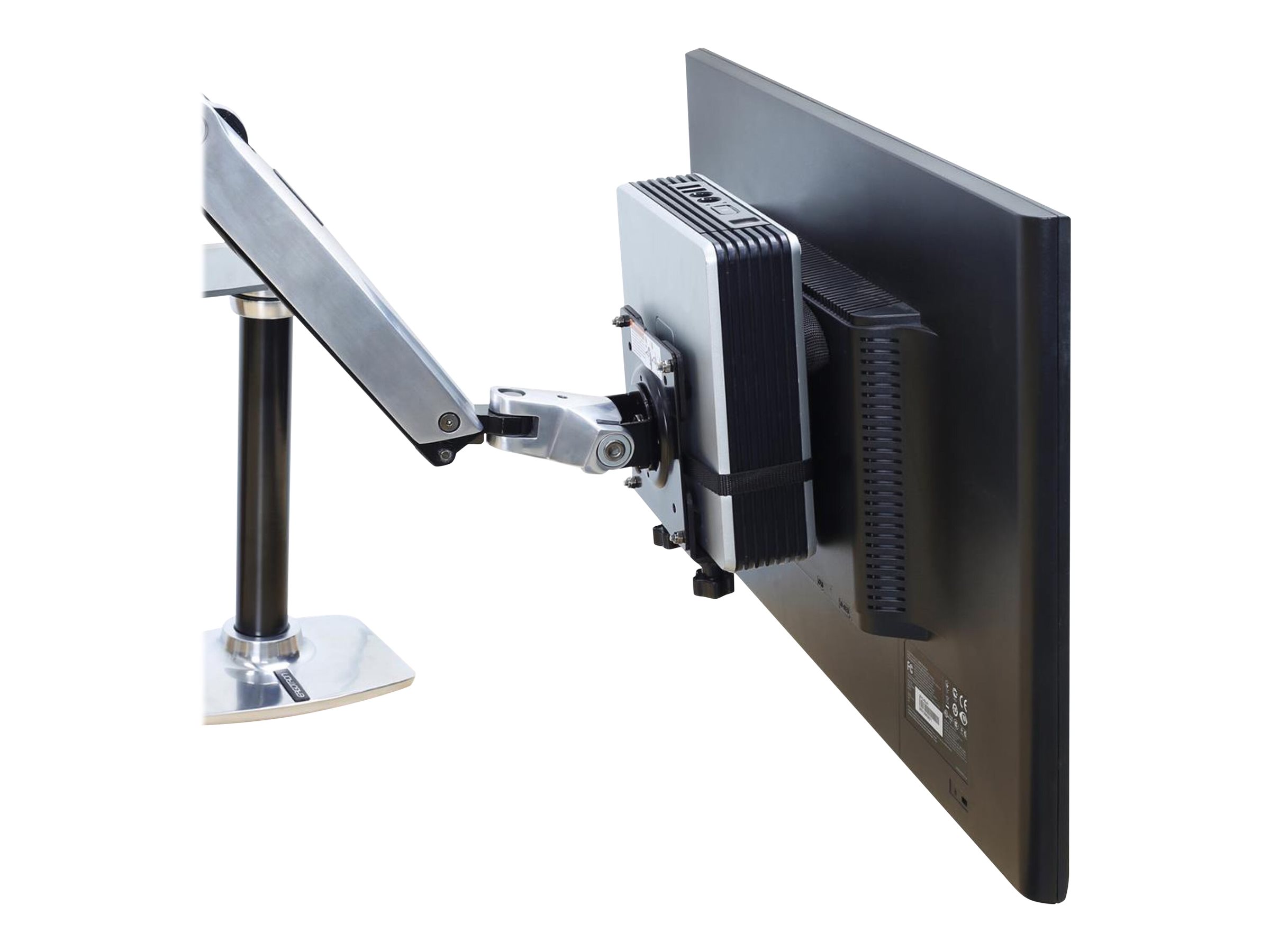 ERGOTRON universal ThinClientHalter schwarz VESA MISD 100x100 75x75mm belastbar bis max 2,7kg auch fuer kleine CPU Mac mini etc