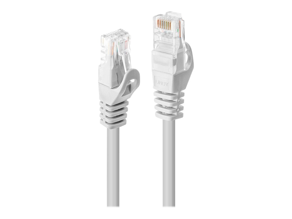 LINDY Basic Cat.6 U/UTP Kabel, weiss, 0,5m