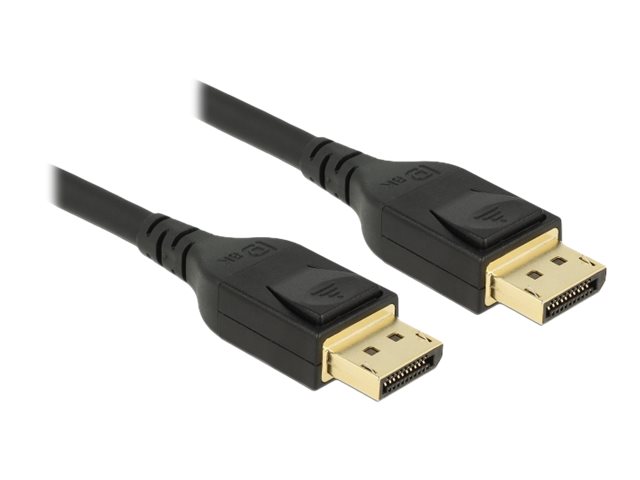 Delock Kabel Displayport 8K 60Hz 5m DP 8K zertifiziert schwarz Delock Kabel Displayport 8K 60Hz 5m DP 8K zertifiziert schwarz