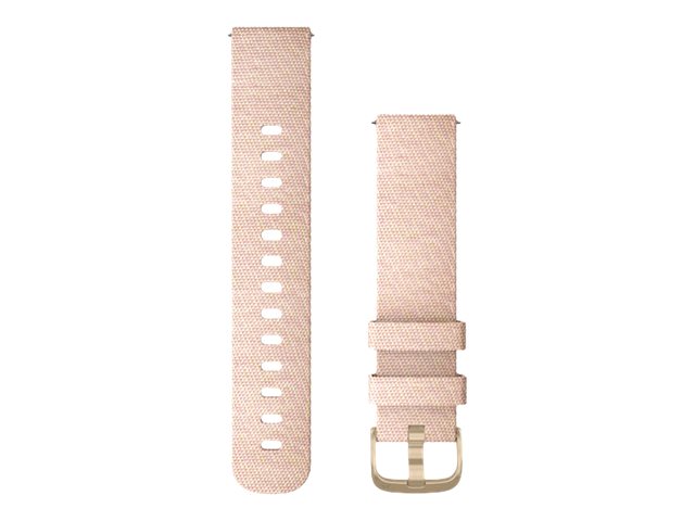 Garmin Ersatzarmband 20mm Nylon Rosa/Weissgold Schnalle