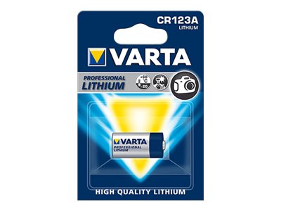 VARTA Lithium Cylindrical CR123A Batterie (1er Pack)