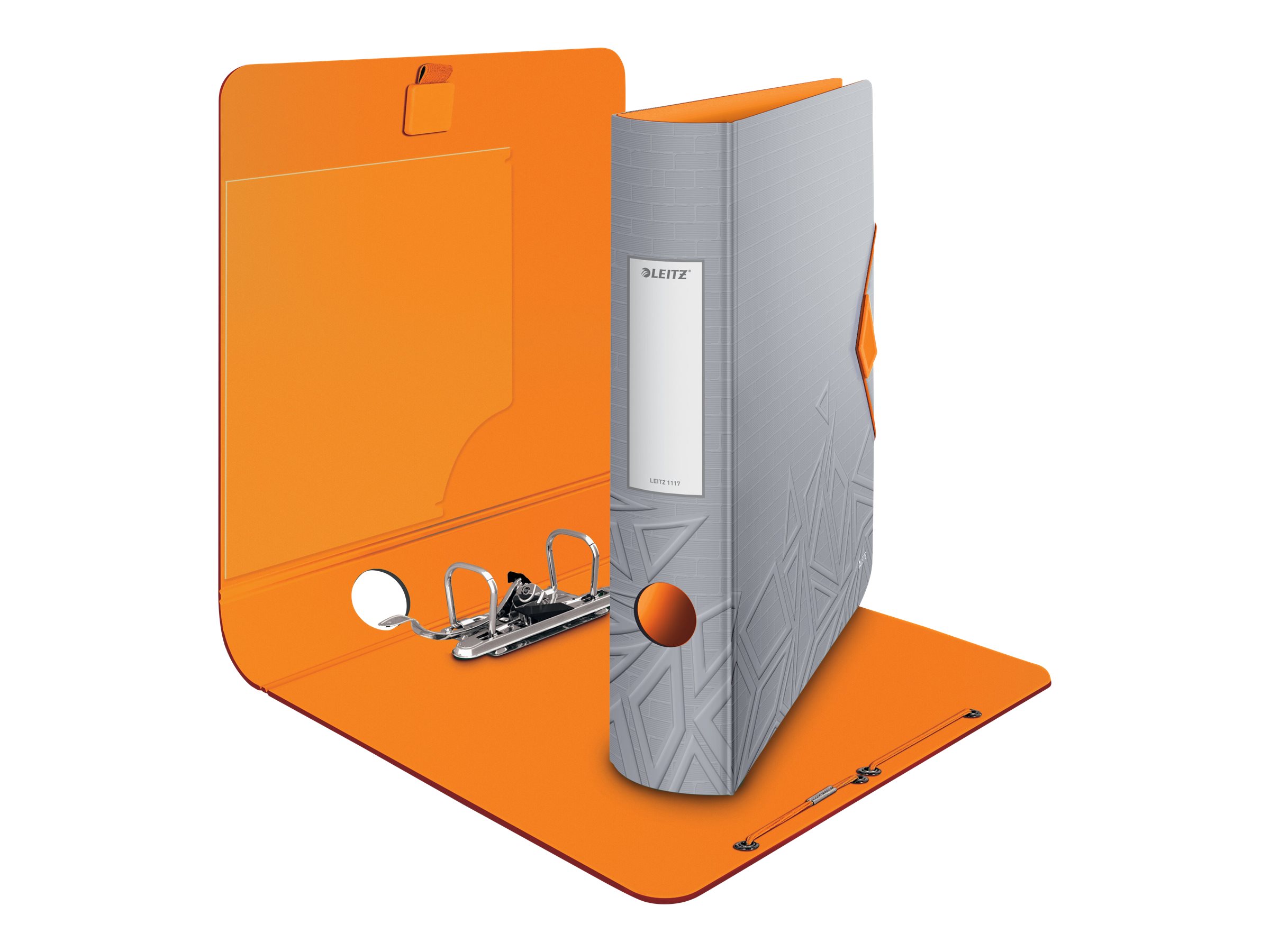 LEITZ Active Urban Chic Ordner grau Kunststoff 6,5 cm DIN A4