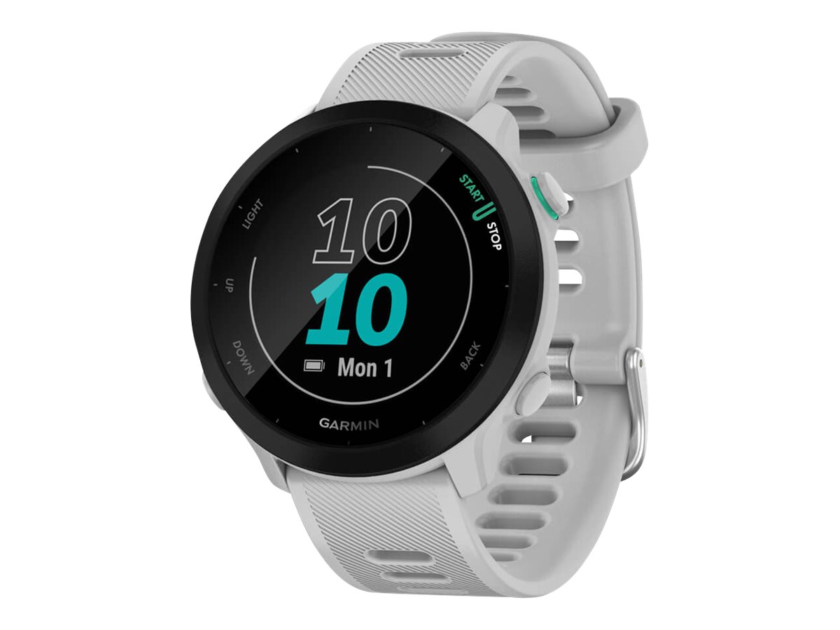 GARMIN Forerunner 55 Smartwatch steinweiÃ, schwarz