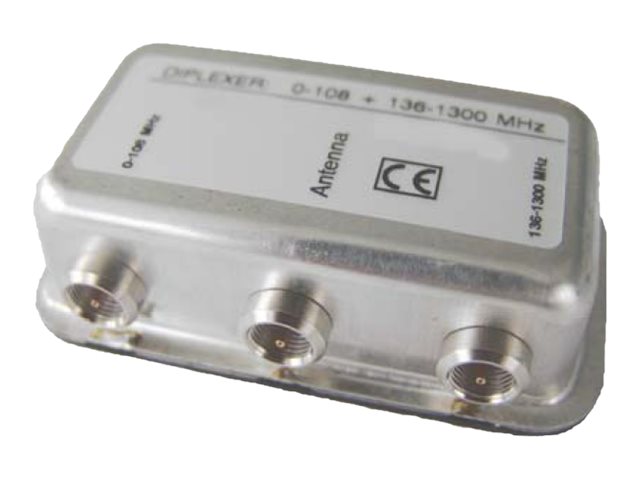 VIMCOM Antennensignal-Diplexer Weiche 136‑1300 MHz Autoradio-Funk Schwarz