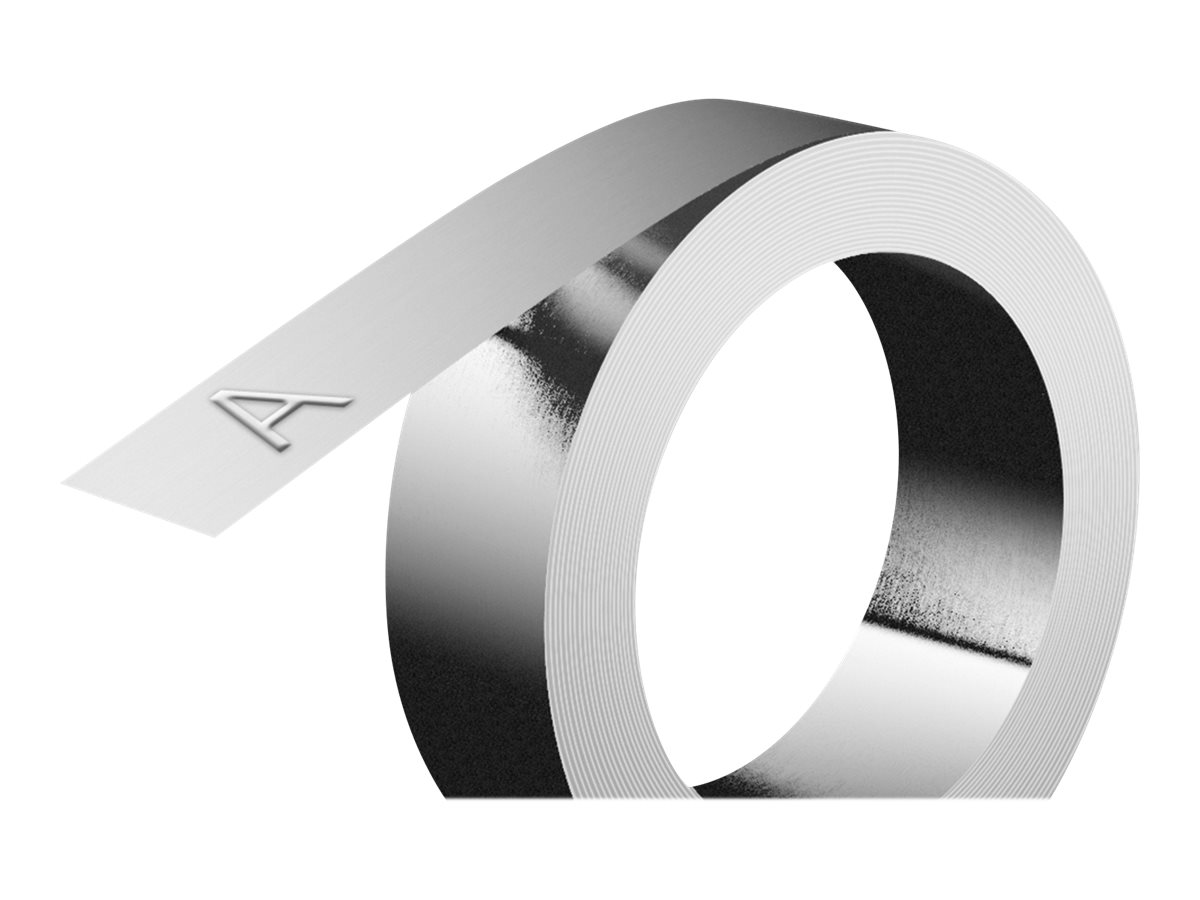 DYMO Metallpraegeband RHINO 31000, 12 mm weiss auf silber DYMO Metallpraegeband RHINO 31000, 12 mm weiss auf silber