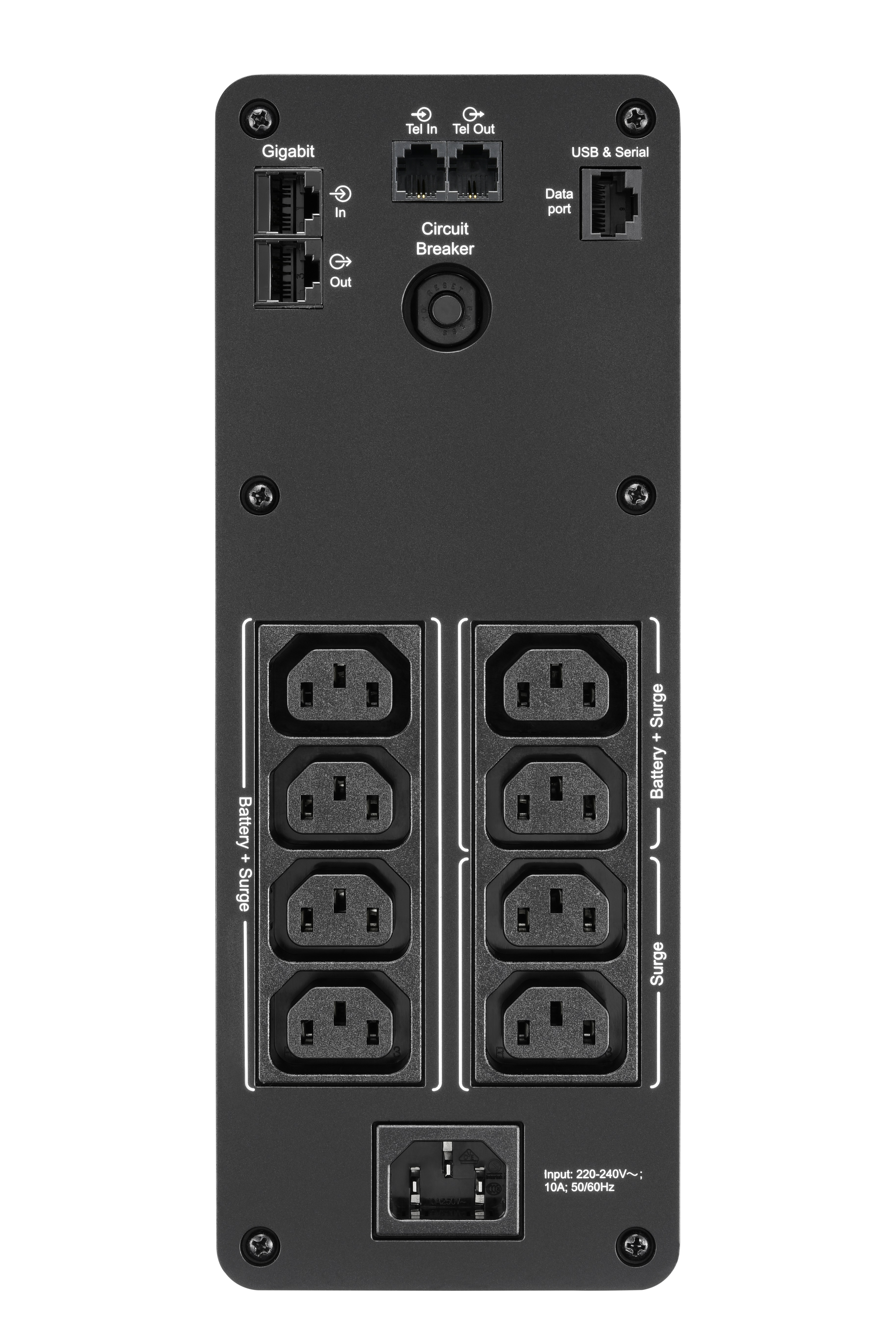 APC BackUPS Pro BR1200SI UPS AC 220240V 720Watt 1200VA USB output connectors 8 Black