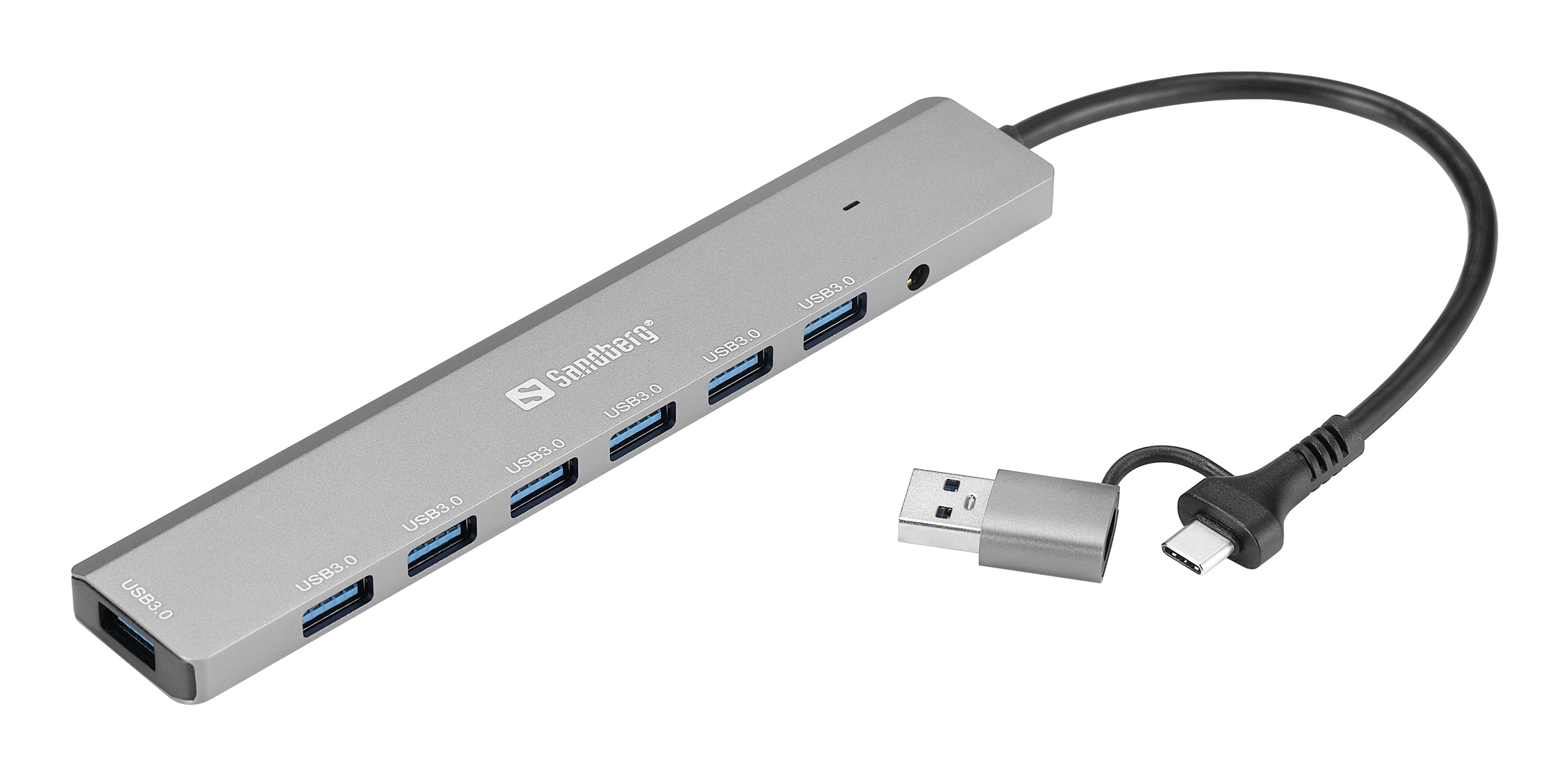 Sanberg Hub USB-C/A 7 x SuperSpeed USB 3.0