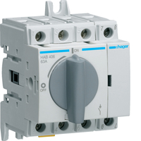 Hager Lasttrennschalter HAB406 4P 63A Hager Lasttrennschalter HAB406 4P 63A