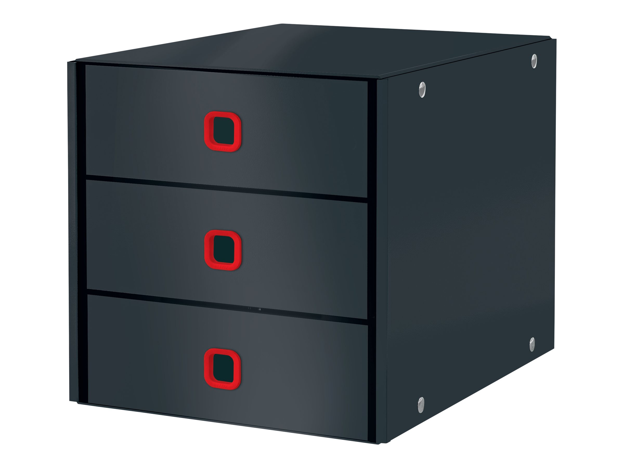 LEITZ Schubladenbox Click & Store Cosy  grau 53680089, DIN A4 mit 3 Schubladen