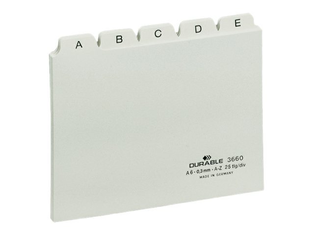 DURABLE Karteikartenregister A-Z gelb DURABLE Karteikartenregister A-Z gelb
