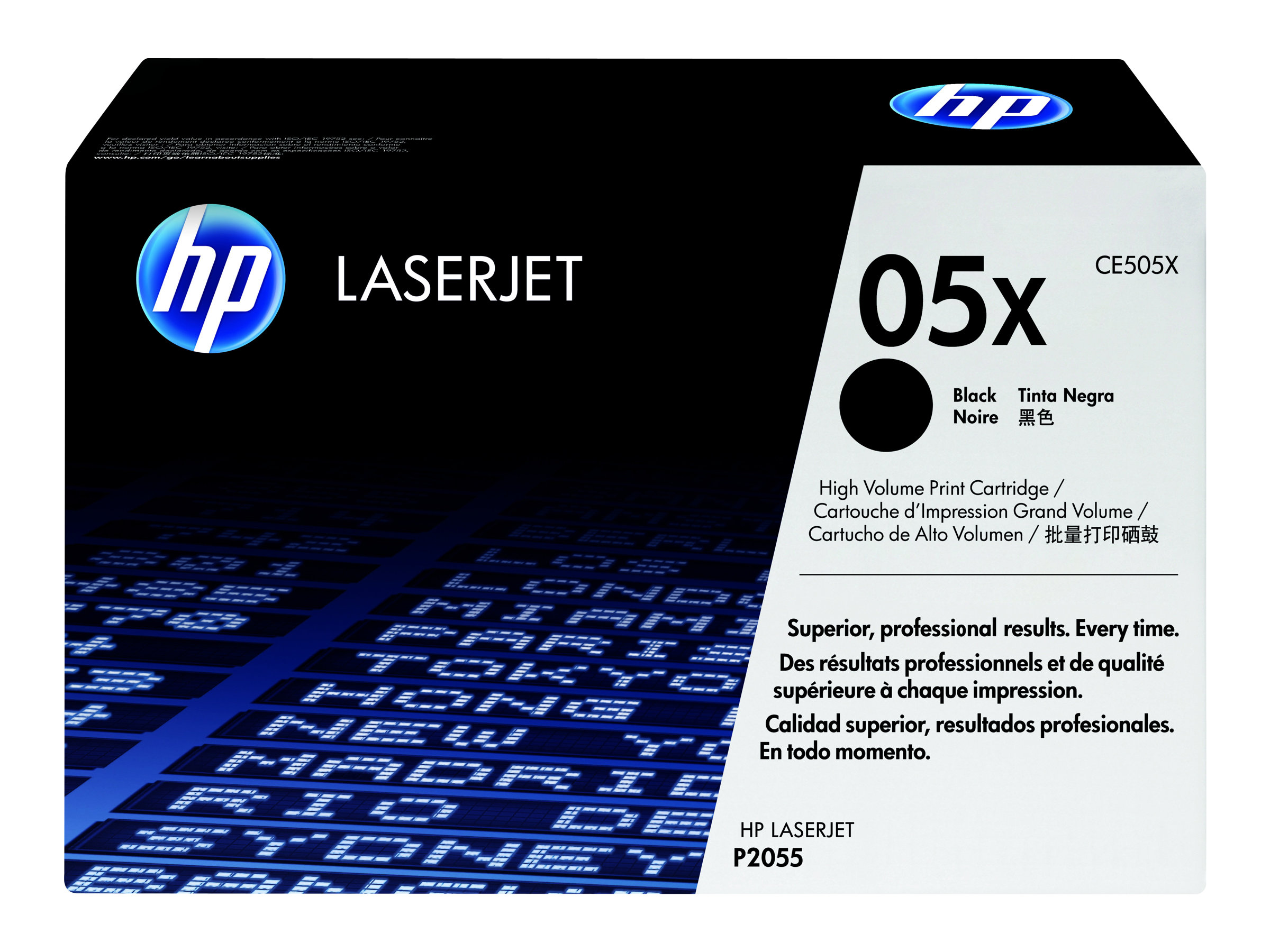 HP original LaserJet Toner cartridge CE505X black high capacity 6.500 pages 1-pack Smart Printing Technology HP original LaserJet Toner cartridge CE505X black high capacity 6.500 pages 1-pack Smart Printing Technology