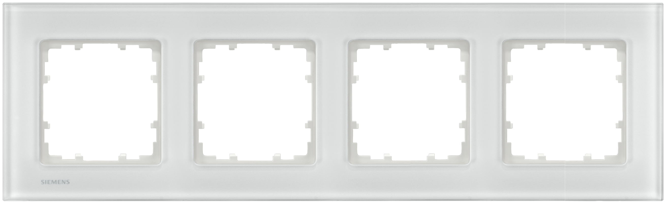 Siemens Rahmen 5TG1204-1 4fach Glas weiss
