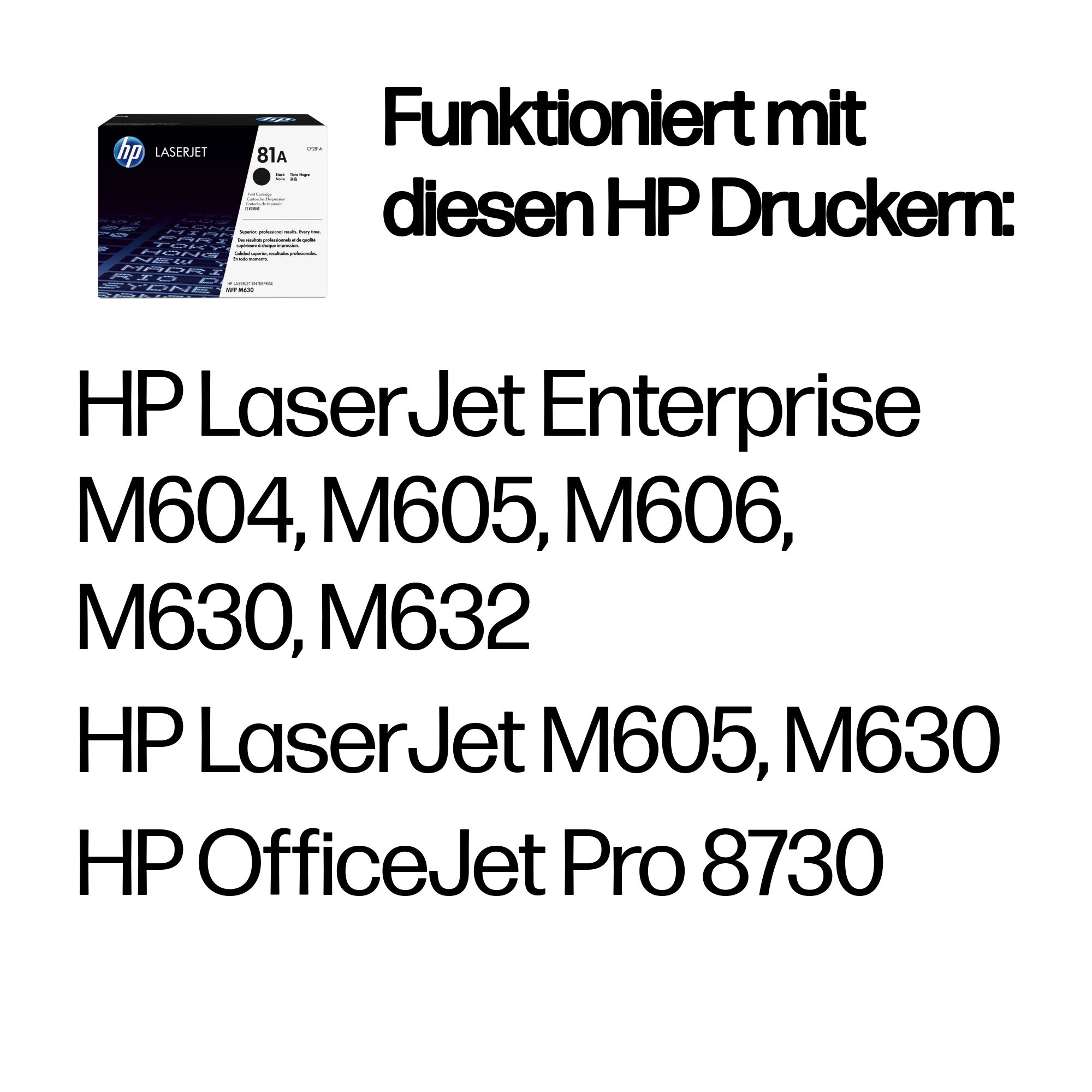HP LaserJet 81A Schwarz