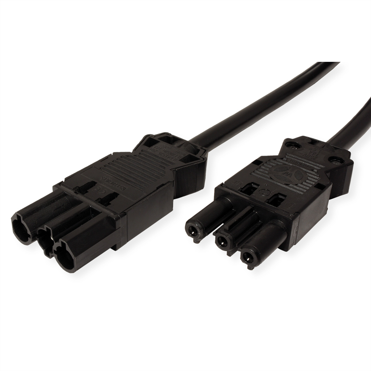 Bachmann Spannungsversorgungs‑Verlängerungskabel GST18i3 (S) schwarz 3 m