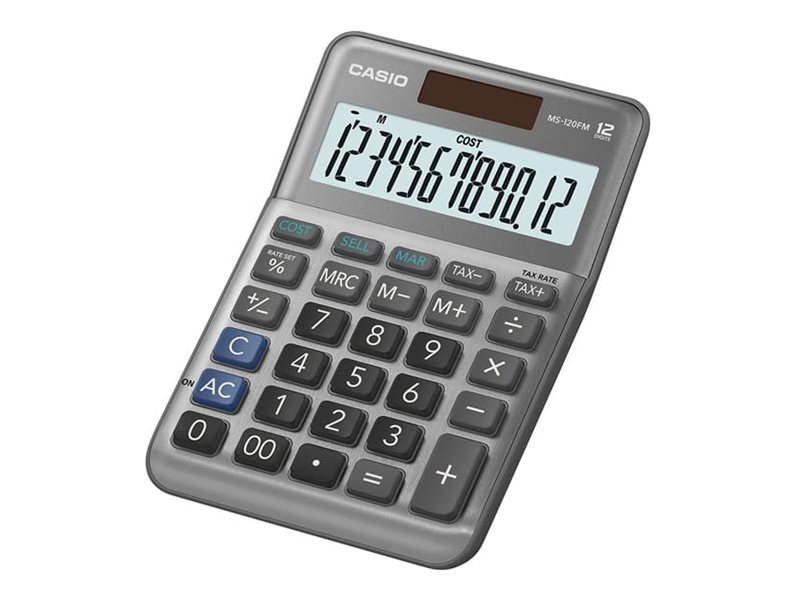 CASIO MS-120FM Tischrechner grau CASIO MS-120FM Tischrechner grau