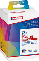 edding EDD-625 2x schwarz, cyan, magenta, gelb Druckerpatronen kompatibel zu Canon PGI-580XXL BK, CLI-581XXL BK/C/M/Y, 5er-Set edding EDD-625 2x schwarz, cyan, magenta, gelb Druckerpatronen kompatibel zu Canon PGI-580XXL BK, CLI-581XXL BK/C/M/Y, 5er-Set