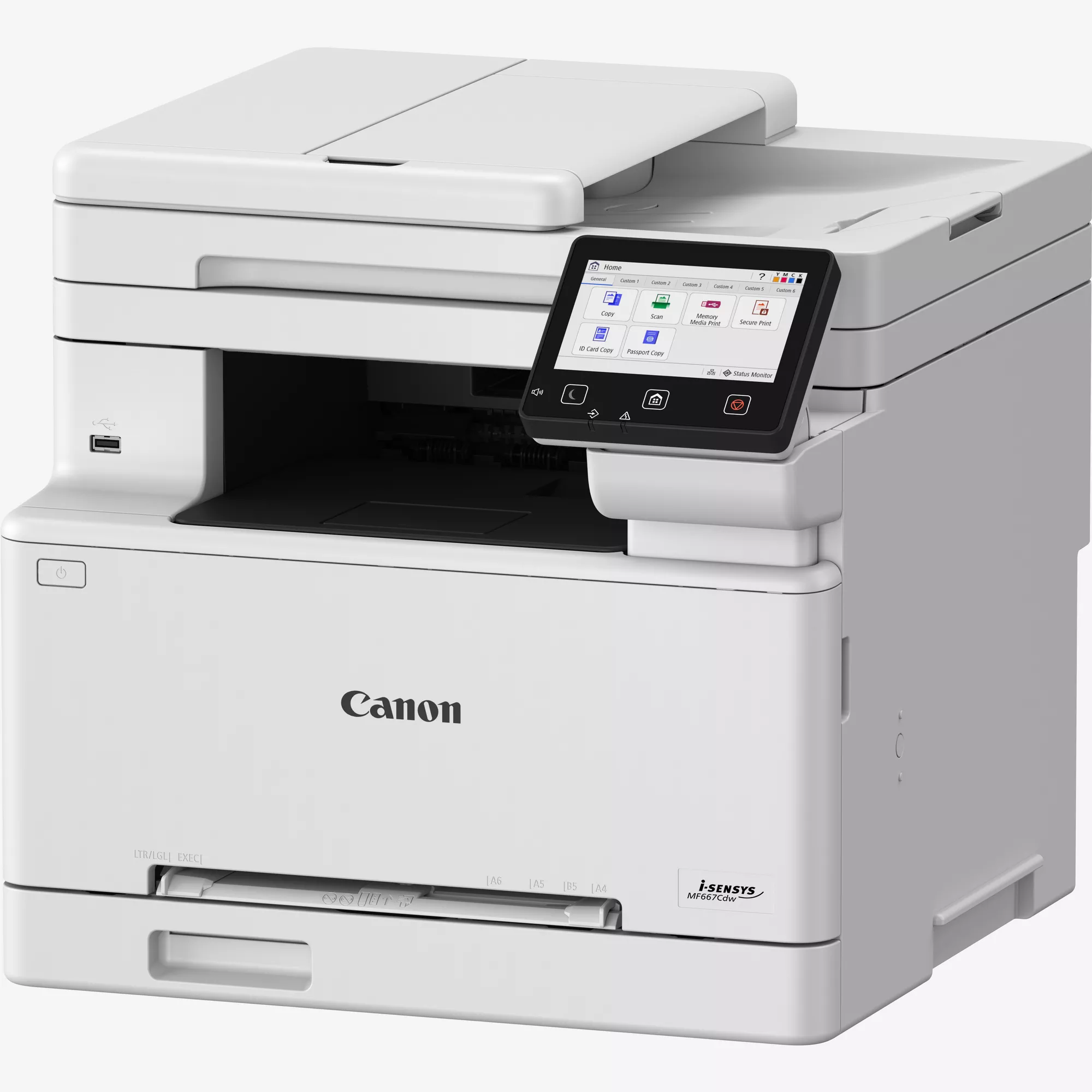 Canon iSENSYS MF667Cdw 4 in 1 FarblaserMultifunktionsdrucker grau