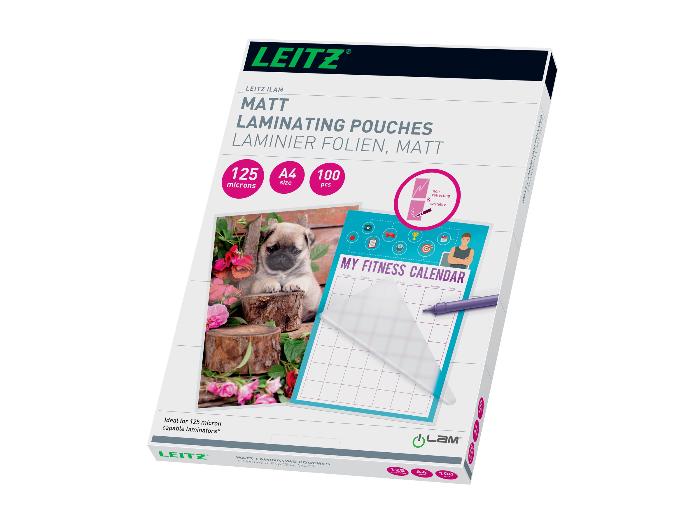 100 LEITZ Laminierfolien matt fÃ¼r A4 125 micron