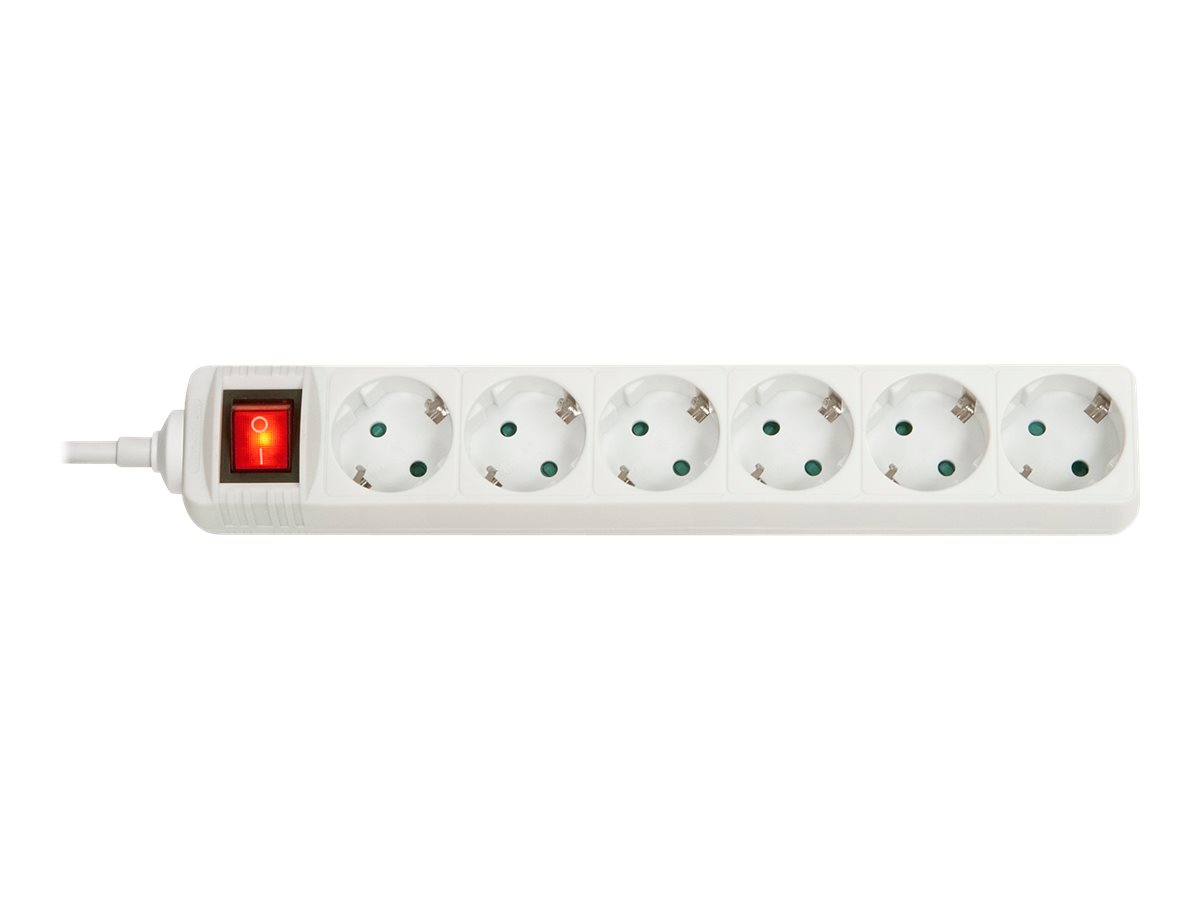 LINDY 6-fach Schuko Steckdosenleiste mit Schalter LINDY 6-fach Schuko Steckdosenleiste mit Schalter
