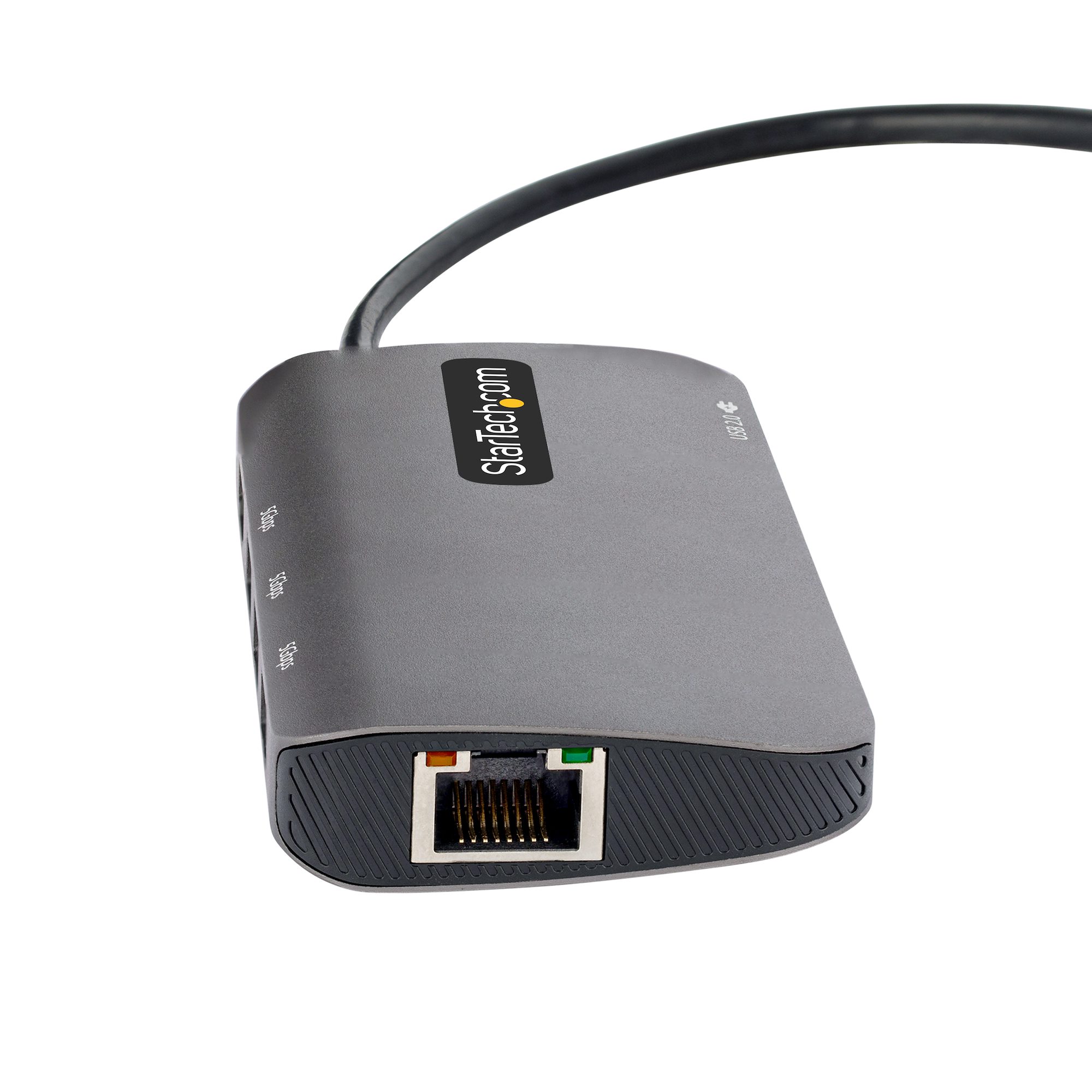 STARTECHCOM USB C Multiport Adapter 4K 60Hz HDMI HDR10 Video 3 Port 5Gbps USBA Hub 100W PD PassThrough GbE Mini Travel Dock