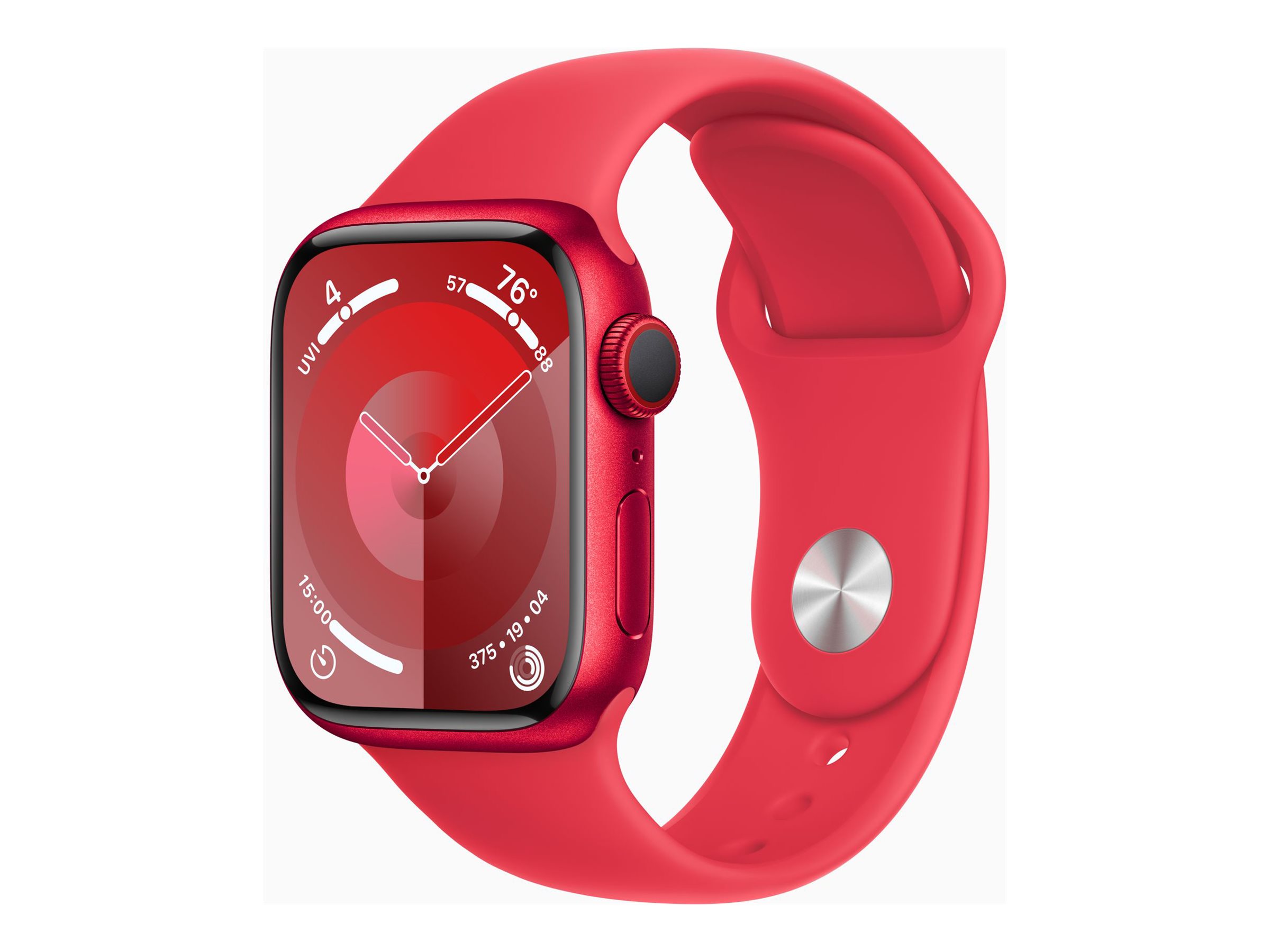 Apple Watch S9 Aluminium Cellular 41mm Rot Sportarmband rot ML NEW