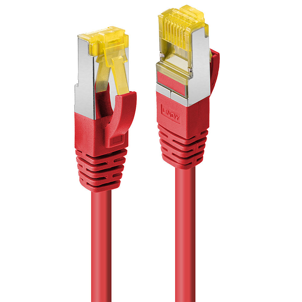 LINDY Patchkabel mit Cat.7 Rohkabel S/FTP PIMF LSOH rot 1m