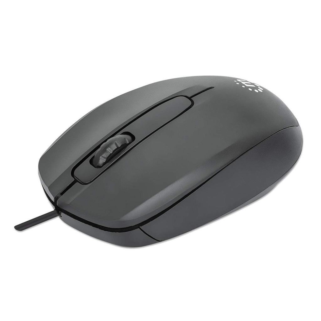 Manhattan Comfort II Optische USB-Maus Schwarz