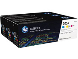 HP 305A (CF370AM) cyan, magenta, gelb Tonerkartuschen, 3er-Set HP 305A (CF370AM) cyan, magenta, gelb Tonerkartuschen, 3er-Set