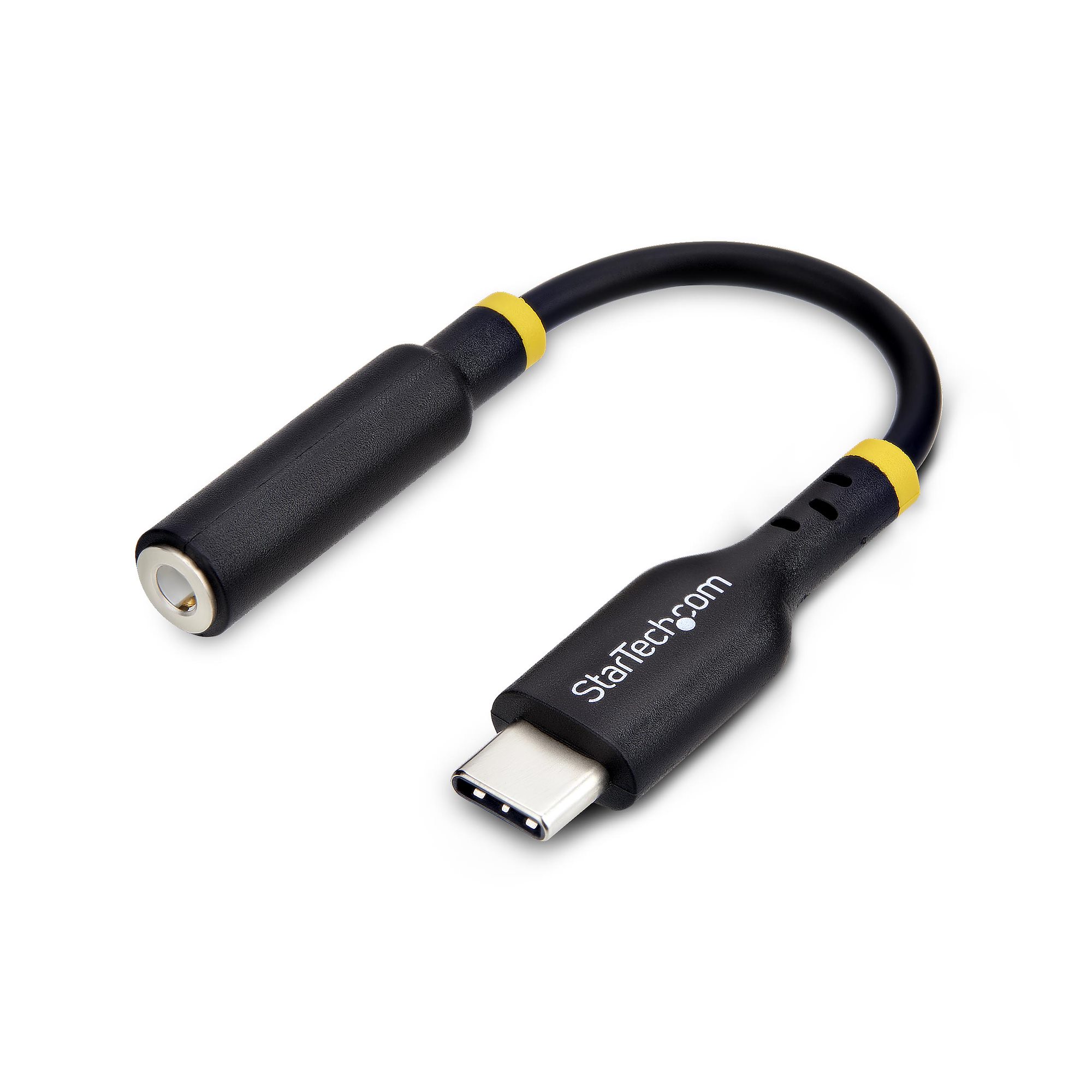 STARTECHCOM USB C Kopfhörer Adapter USB C TRRS KopfhörerHeadset Audio USBC auf 3,5mm Klinke HiFi 32BitDAC PC Handy