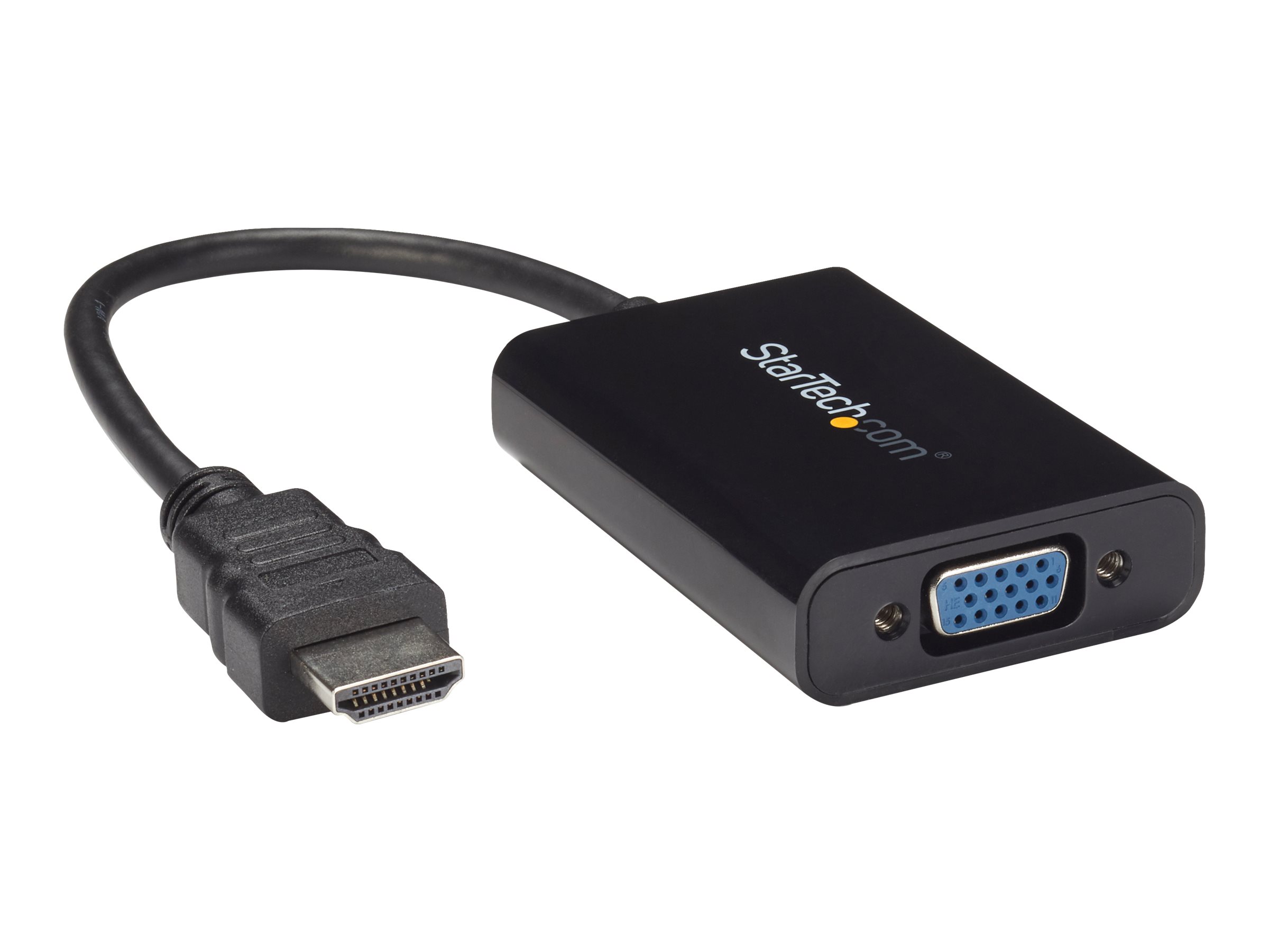 StarTech.com HDMI auf VGA Video Konverter / Wandler mit 2 Kanal Audio - hd zu VGA adapter 1080p - max. Auflösung 1920x1080 - Videoschnittstellen-Converter - HDMI / VGA / Audio - 25 cm