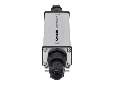 INTELLINET Outdoor Gigabit PoE+ Extender IEEE 802.3at/af verlaengert die Reichweite einer PoE-Verbindung um 100m Metall IP65 INTELLINET Outdoor Gigabit PoE+ Extender IEEE 802.3at/af verlaengert die Reichweite einer PoE-Verbindung um 100m Metall IP65