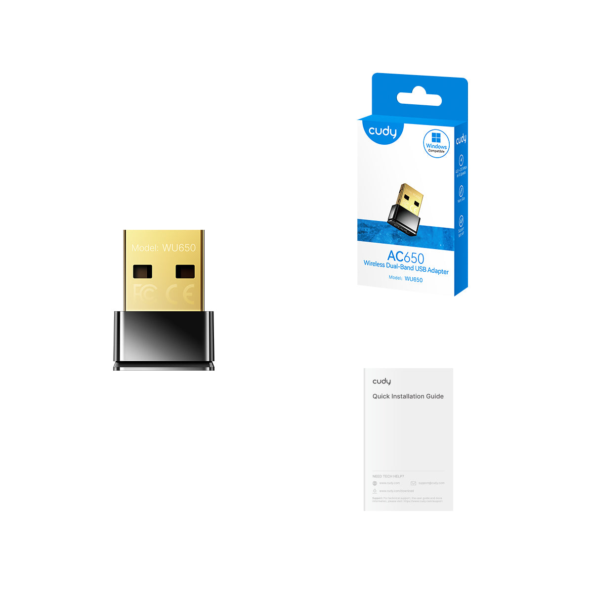 Cudy AC650 Wi-Fi Mini USB Adapter