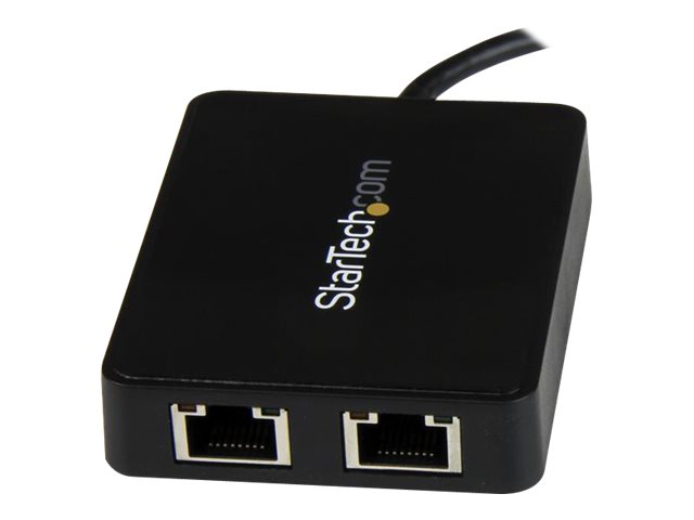 StarTech USBC auf DualGigabit Ethernet Adapter mit USB TypA Anschluss USB TypeC Gigabit Netzwerk Adapter