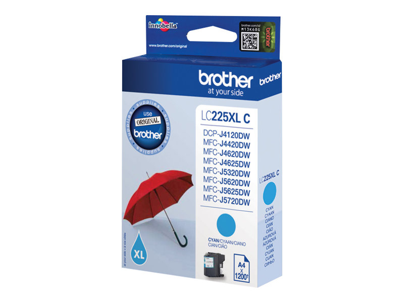 LC22EC BROTHER MFC Tinte cyan 1200Seiten LC22EC BROTHER MFC Tinte cyan 1200Seiten